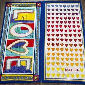 Brighton Towels Love & Ombré Heart Beach Towels